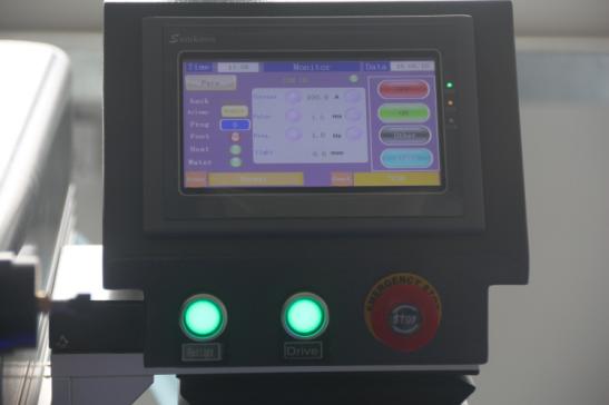What is the meaning of parameters on our handheld laser welding machine touch screen